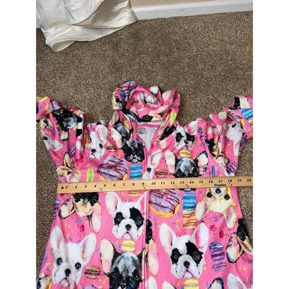 Body Candy Women's Sweet Thing Union Suit Pajama's one piece SZ SM Dog printed - Picture 4 of 9